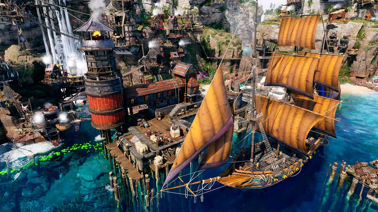 I know all you pirates are busy with Windrose, but you should drop anchor and check out this new pirate-themed city builder