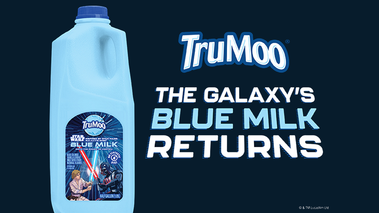TruMoo Star Wars Blue Milk from Dairy Farms America Is Making Its Grand Return in Time for May the 4th