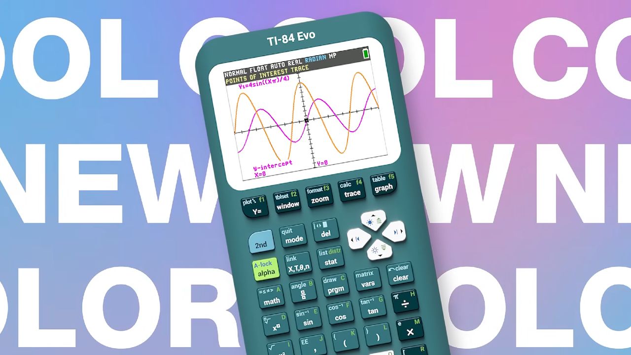 The hottest hardware release of the year is finally here, and it's this Texas Instruments TI-84 Evo graphing calculator