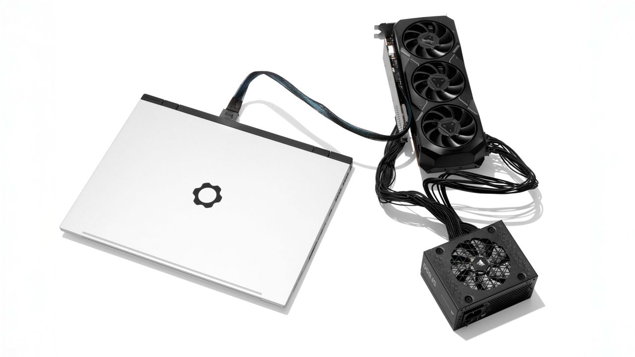 Framework's new dev kit means you can jam a full desktop GPU into the back of its 16-inch laptop