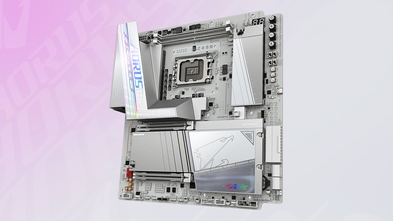 Gigabyte's latest Intel motherboard is a little bit sideways, and it's all about reaching 10,400 MT/s with a megabucks DRAM kit