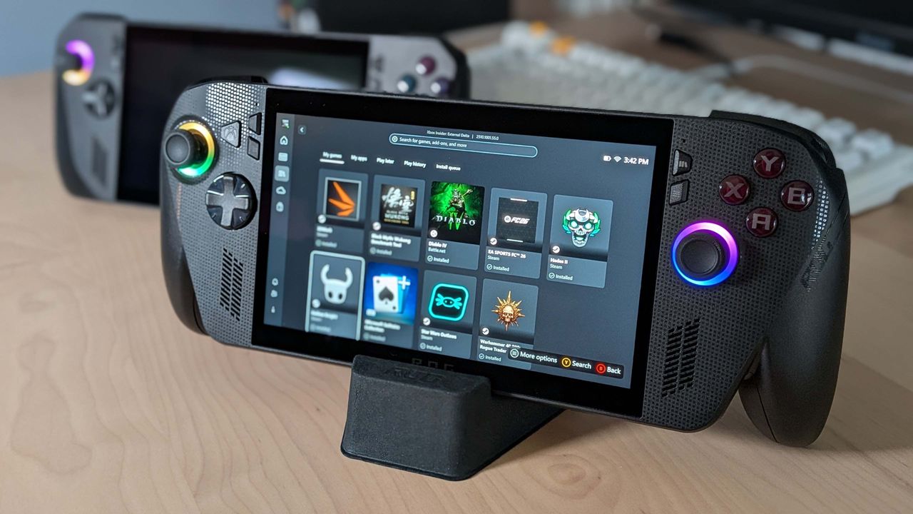 ROG Xbox Ally X owners can now choose between AMD's FSR upscaler or Microsoft's NPU-powered Auto SR for better performance, though only for docked gaming