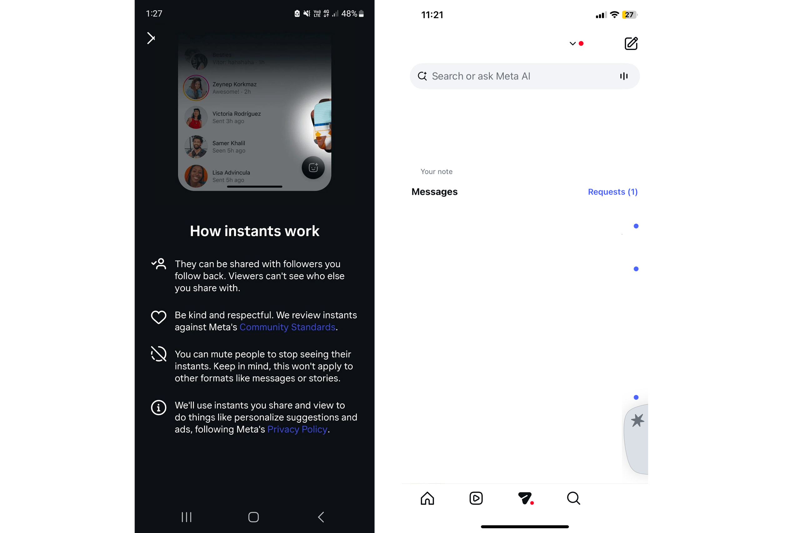 How to turn off Instagram’s new Instants feature and retract photos you accidentally shared