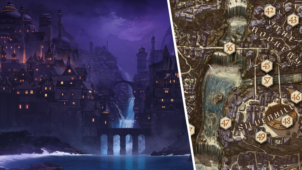 Critical Role finally releases a full-scale map of Campaign 4's main city, and I'm deeply jealous to not have their personal cartographer at my table