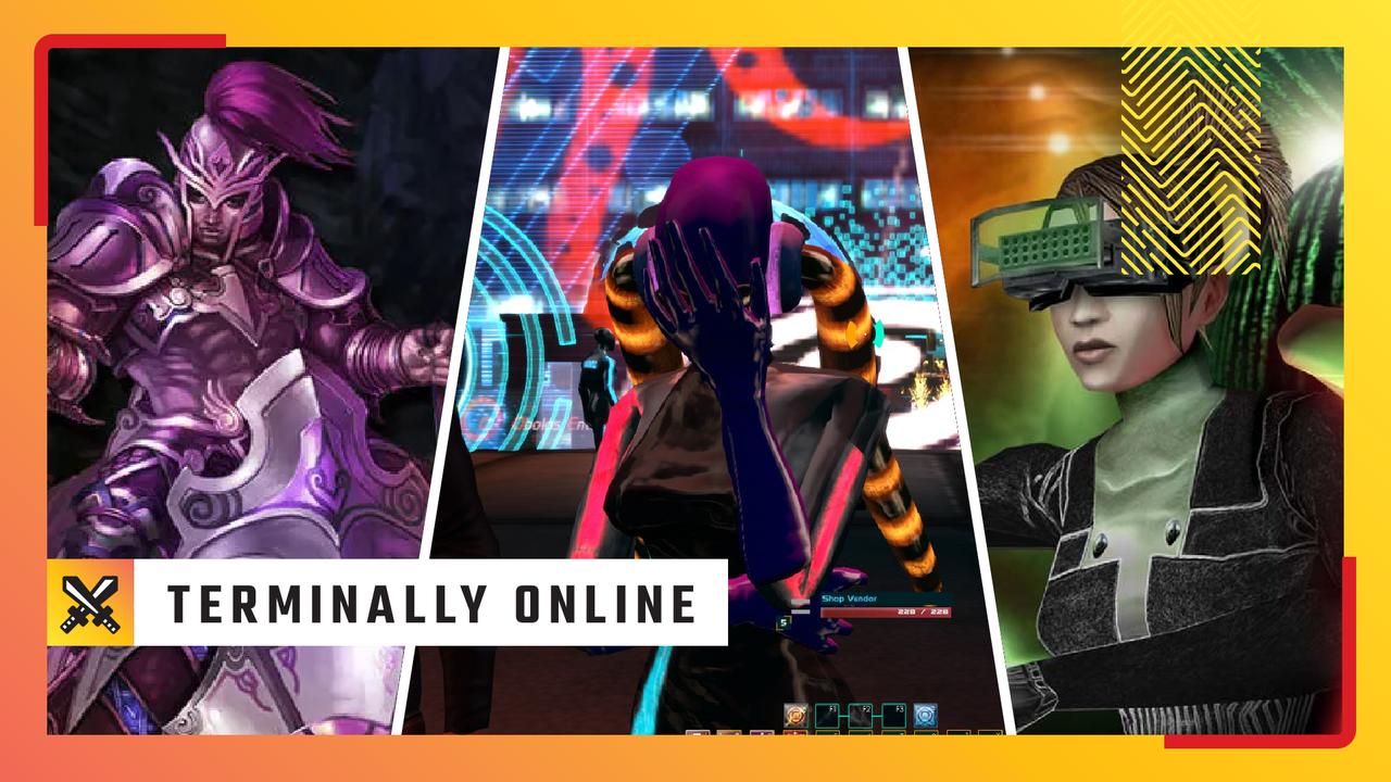 A toast to the wild west weirdos of the MMO goldrush—from the game that unleashed pandora's lootbox, to a deeply strange mess based off a 1996 science fiction novel
