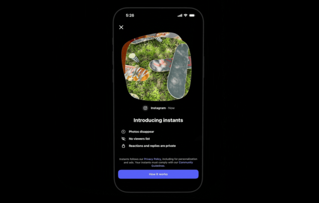 Instagram’s new ‘Instants’ feature combines elements from Snapchat and BeReal