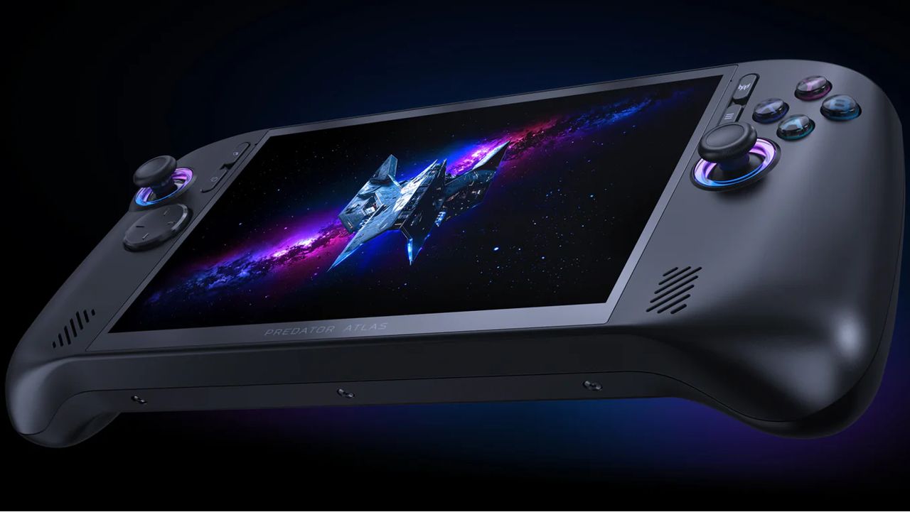 Acer's Predator Atlas 8 handheld gaming PC with new Intel G-series chips looks a lot like a beefier Lenovo Legion Go S