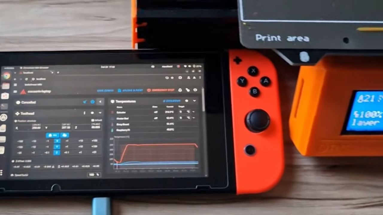 An engineer has worked out how to speed up a 3D printer by 1000% with a Nintendo Switch, though 'for most people, a Raspberry Pi is a better choice'