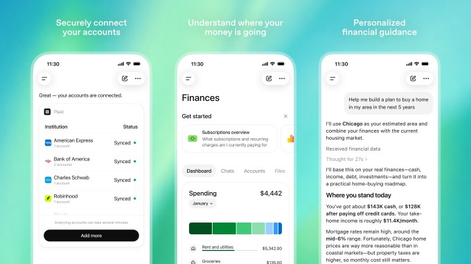 OpenAI launches ChatGPT for personal finance, will let you connect bank accounts