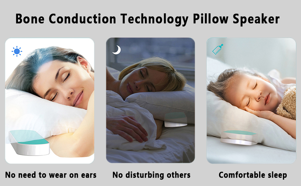 This thin under-pillow speaker helped me fall asleep without earbuds
