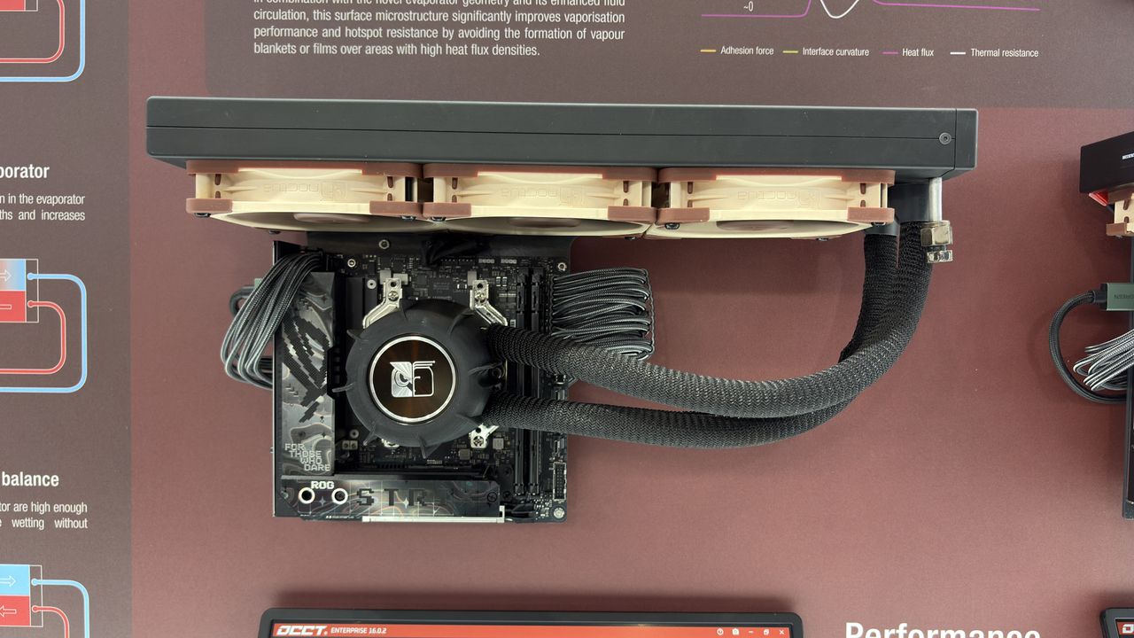 Noctua's pumpless liquid cooler prototype is now 'neck and neck' with a normal AIO: successfully cools Ryzen 9 9950X3D at 230 W