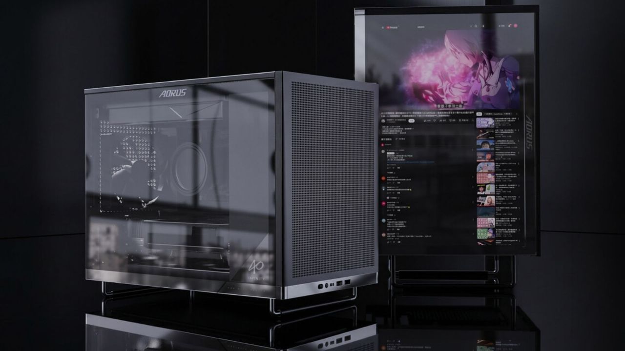 Gigabyte has shown off a microATX PC case with a 16-inch built-in LCD screen, which I assume would give you the most unique rig at the next LAN party