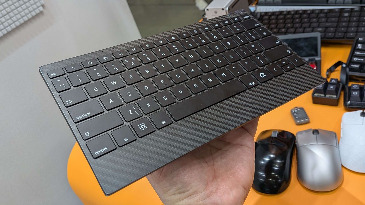Keychron's carbon fiber concept is the skinniest keyboard I've ever typed on
