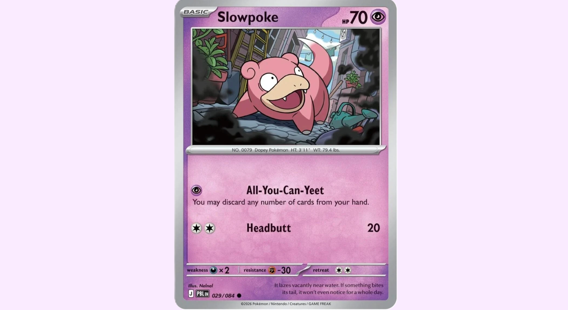 Slowpoke Just Got a New Pokémon Trading Card Game Move, And It's Called 'All-You-Can-Yeet'