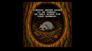 Viral Raccoon “Jimothy” Gets His Own Browser Video Game, And The Internet Is Smitten