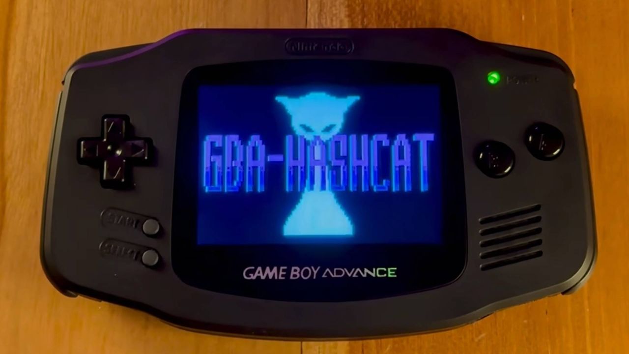 Developer creates a password-cracking Game Boy Advance that is 'about thirty million times slower than a modern cracking rig'
