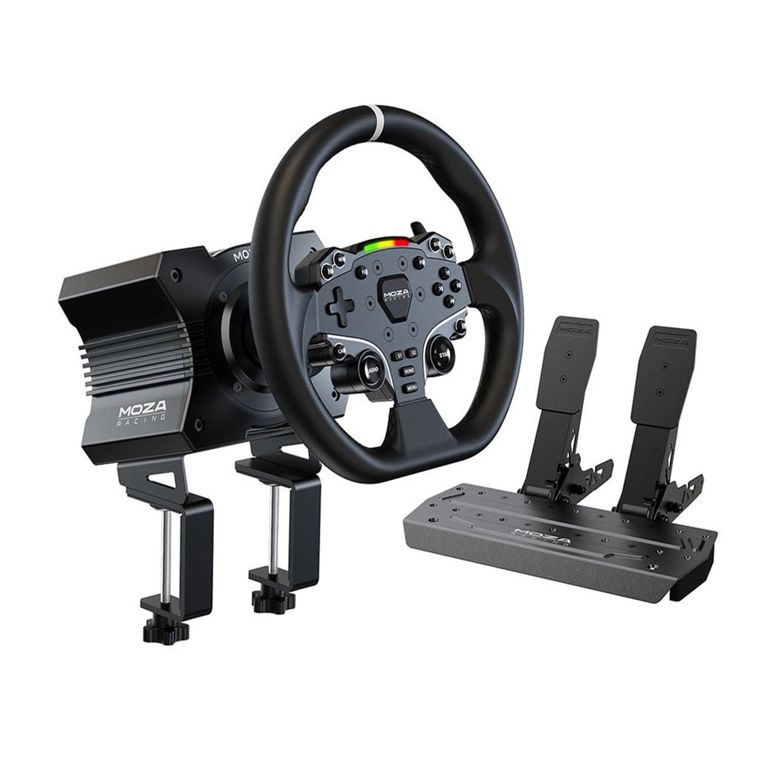 MOZA R5 All-in-One PC Gaming Racing Simulator: 5.5Nm Direct Drive Wheel Base
