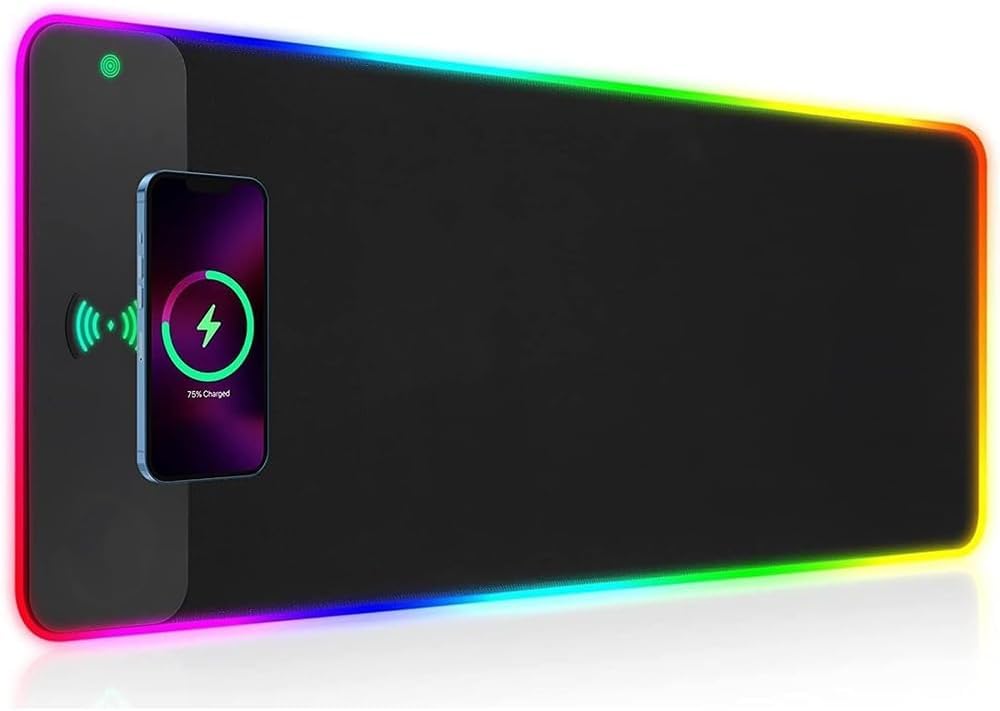 RGB Gaming Mouse Pad with Wireless Charging 15W